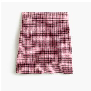 J Crew Lined Wool Mini Skirt